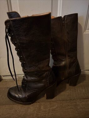 Oak Tree Farms witchy granny boots. Black